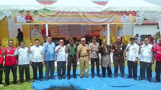 Cegah Kebakaran, Babinsa Bonai Darussalam Gelar Pelatihan Karlahut