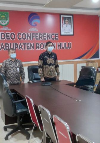 Asisten 1 Setda Rohul Ikuti Pelantikan 5 Pejabat Tinggi Madya Kemendagri Secara Virtual