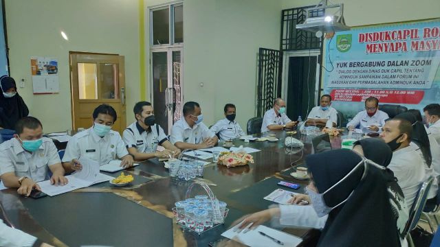 Disdukcapil dan Diskominfo adakan PertemuanTehnis, 6 OPD Rohul dapat izin Pemanfaatan data Kependudukan Dirjend Dukcapil Kemendagri
