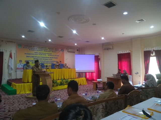 DPMPTSP Gelar Bimtek Implementasi Perizinan Berusaha Berbasis Risiko kepada 50 Pelaku Usaha di Rohul