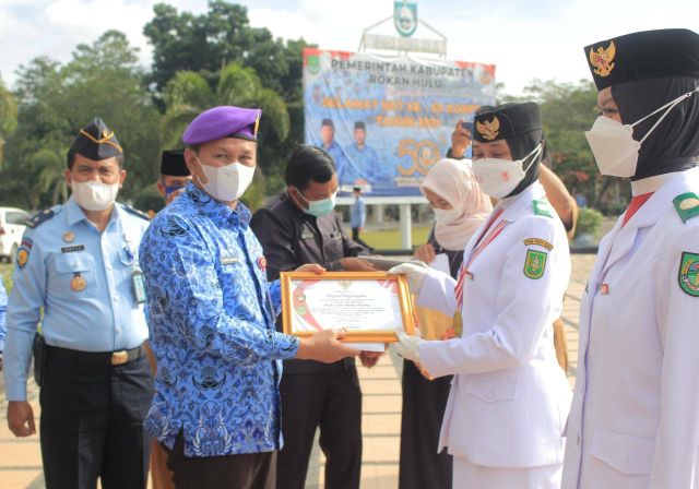 Peringatan HBN Ke-73, Wabup Ajak Semangat Bela Negara Berjuang Melawan Covid-19 dan Galakan Vaksinasi