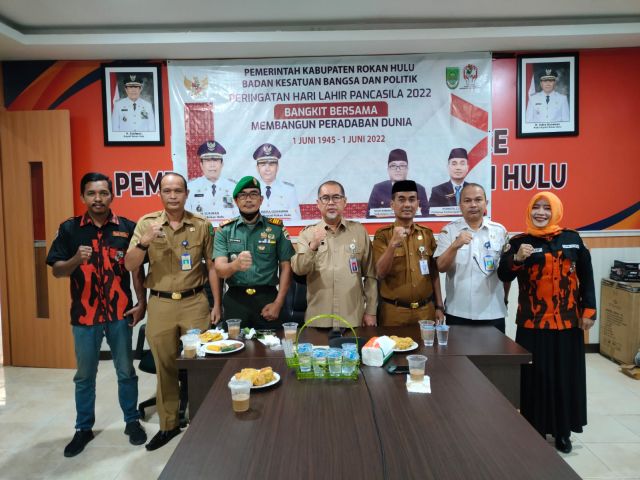 Pemkab Rohul Ikuti Peringatan Hari Lahir Pancasila Secara Virtual