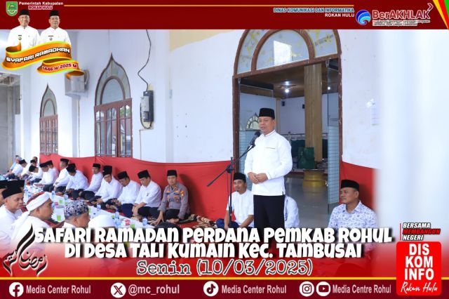 Pemda Rohul Awali Safari Ramadhan di Desa Talikumain