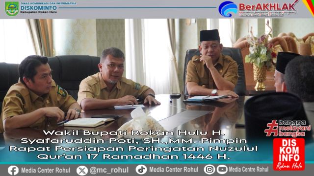 Pemkab Rohul Gelar Rapat Persiapan Nuzulul Quran Ramadan 1446 H