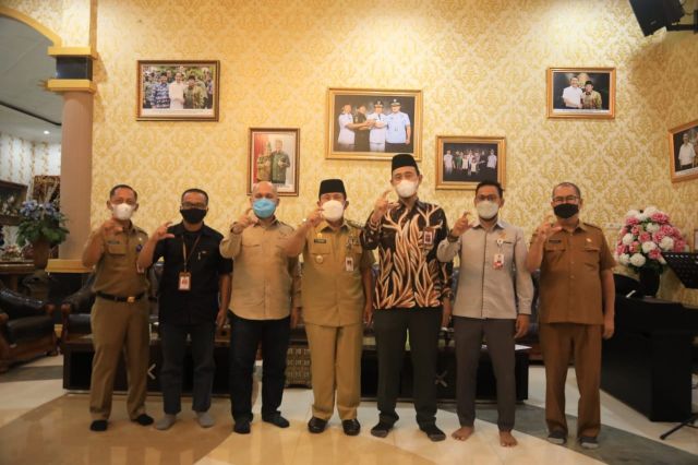 Diikuti OPD, Camat dan Kades, Bupati H. Sukiman Dukung Bimtek Implementasi UU KIP yang ditaja Komisi Informasi Provinsi Riau