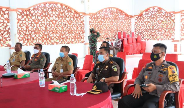 Ikut Vicon Refleksi dan Proyeksi Pilkada 2020 dengan Menkopolhukam, Pemkab Sebut Pilkada Rohul Berjalan Baik dan Lancar