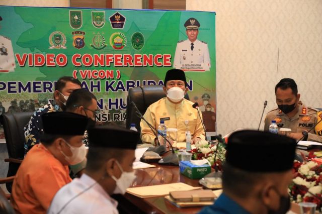 Bupati H. Sukiman Pimpin Rapat Koordinasi Pelaksanaan Pilkades Serentak 2022