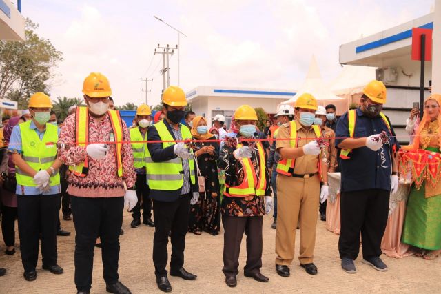 Resmikan SPPBE PT ATM, Bupati H. Sukiman : Solusi Atasi Kelangkaan Gas Elpiji dan Harga Terjangkau Bagi Masyarakat Rohul