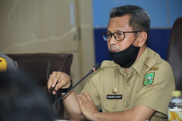 Pjs Bupati Rohul Pimpin Rapat Perdana, Masrul Kasmi Berharap Pemerintahan Berjalan Lancar, Pilkada Sukses, Khusus Penanganan Covid-19 Berhasil