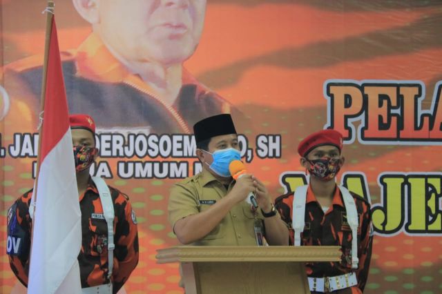 Pelantikan Ketua dan Pengurus Dankoti MPC PP Rohul  Sekda : Ciptakan Pemuda Yang Siap Bersaing Sesuai Perkembangan Zaman