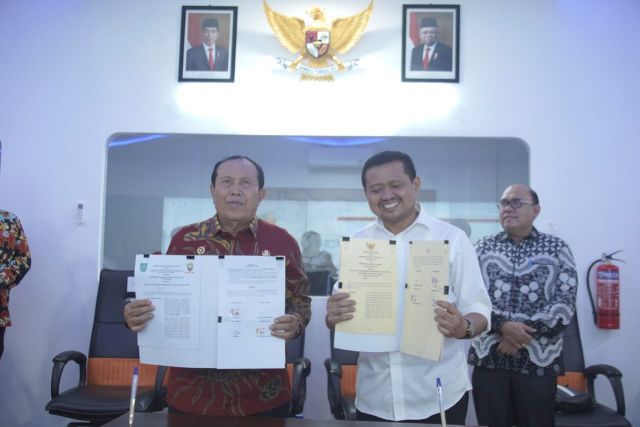 Implementasi SPBE E-GOVERNMENT, Bupati Rokan Hulu Menandatangani MoU Dengan Bupati Sumedang