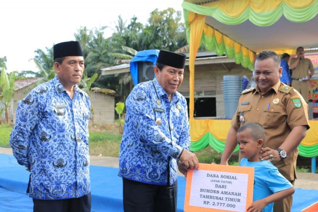 Hadir di MPTB BUMDesa Amanah, Warga Tambusai Timur Minta Bupati bangunkan Puskesmas dan Jalan