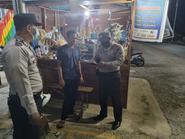 Giat Rutin Operasi Yustisi Dijajaran Polsek, 5 Orang Teguran Sosial Dan 9 Orang Teguran Lisan Di Polsek Tandun