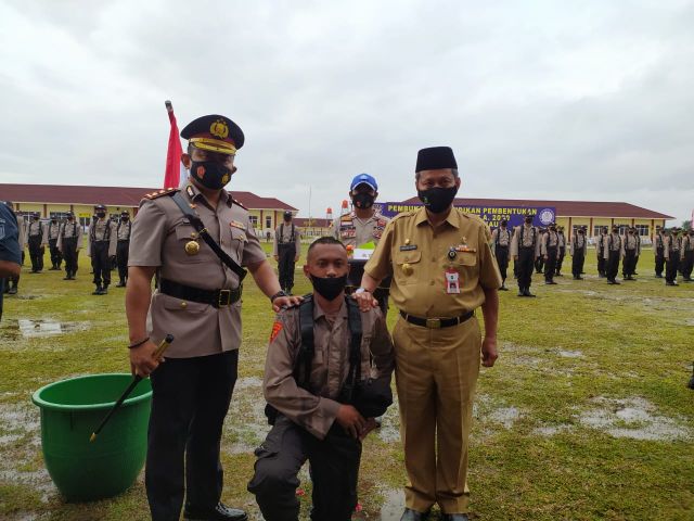 Upacara Pendidikan Pembentukan Bintara Polri, Pjs Bupati Rohul  Semoga Nanti Terdidik Bintara Polisi Yang Menjunjung Moralitas