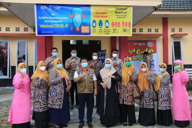 Tinjau Vaksinasi Di Rokan IV Koto, Sekda Rohul: Pelaksanaan Vaksin Wajib Di Syukuri Bukan Ditakuti