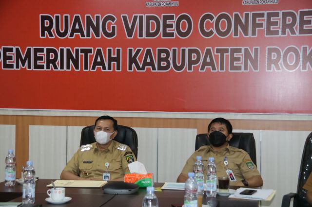 Pemkab Rokan Hulu Ikuti Lounching MPC Rakorwardanas Secara Virtual, Mendagri: Cegah Korupsi dan Penyimpangan 