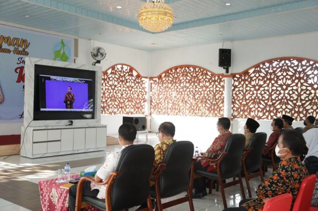 Bupati Rohul Ikuti Arahan Presiden Tentang Aksi Afirmasi Bangga Buatan Indonesia