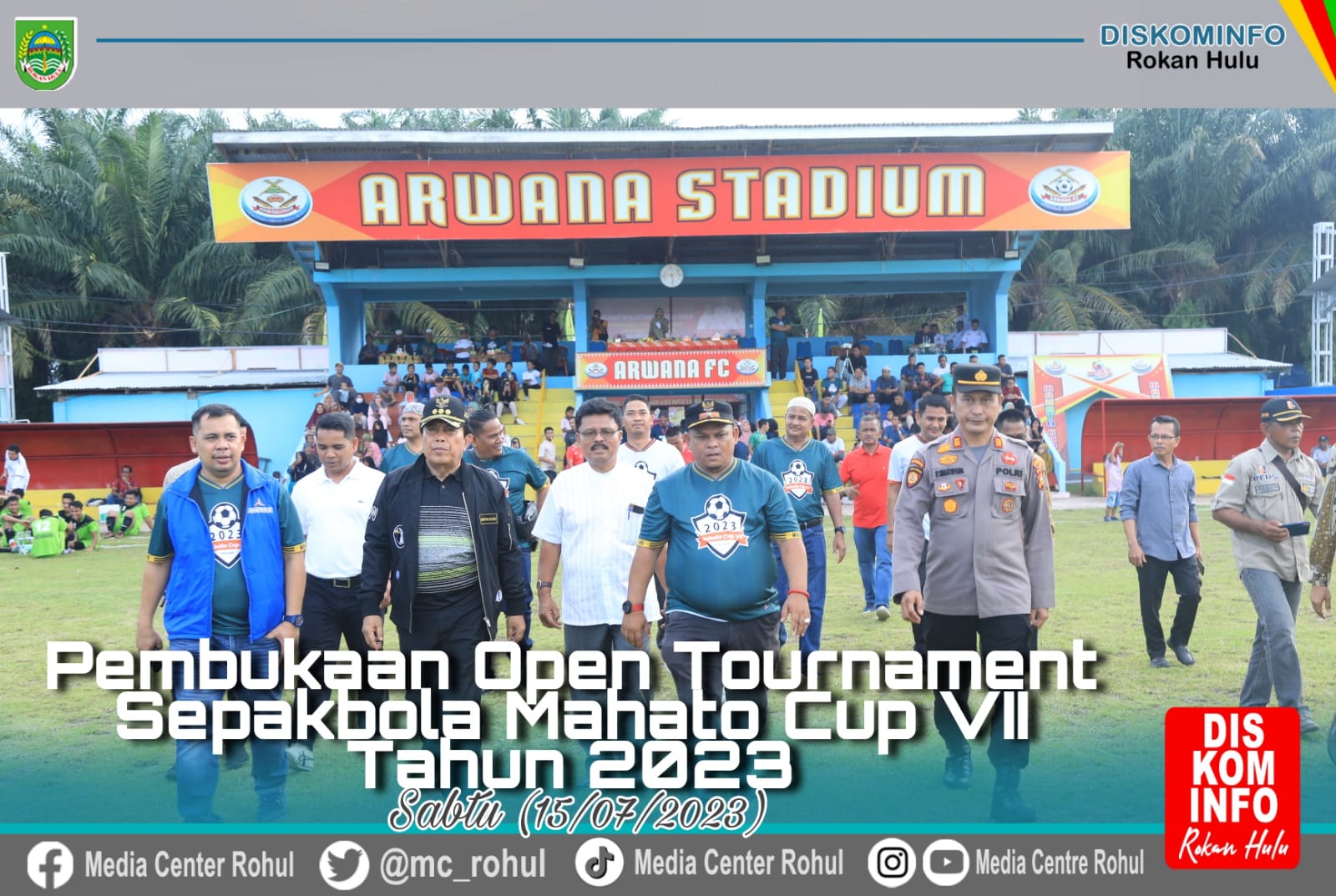 Buka Open Turnamen Sepak Bola Mahato CUP VIl, Bupati Sukiman : Junjung Tinggi Sportifitas