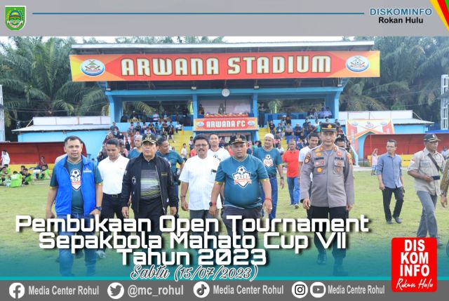 Buka Open Turnamen Sepak Bola Mahato CUP VIl, Bupati Sukiman : Junjung Tinggi Sportifitas