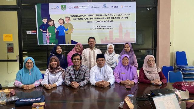 TPPS Rohul bersama Yayasan Cipta dan Tanoto Foundation Sebagai Donor Adakan Workshop Penyusunan Modul Pelatihan KPP Tokoh Agama