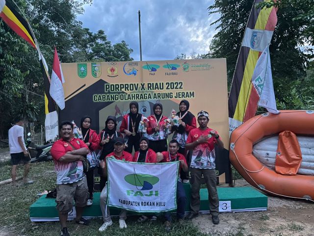 Porprov X Riau di Kuansing 2022, Tim Arung Jeram Rohul  Ukir Prestasi Sumbangkan Medali Perak Dalam Nomor DRR