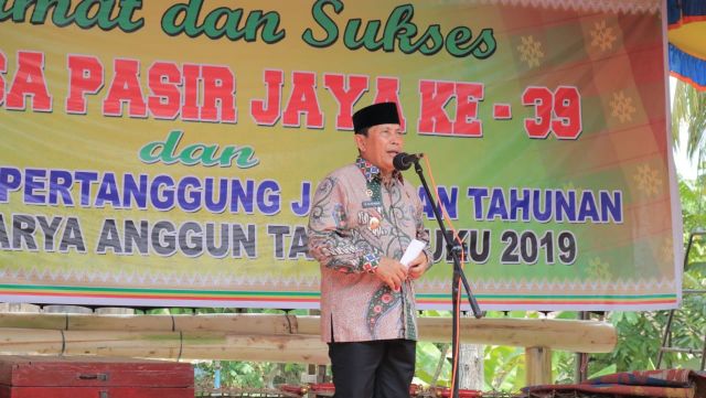 Kado HUT Ke-39, Pemkab Rohul Akan Bangun Aspal Jalan Poros Desa Pasir Jaya