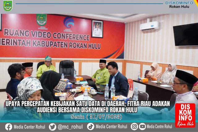 Upayakan Percepatan Kebijakan Satu Data di Daerah, FITRA Riau Adakan Audiensi Bersama Diskominfo Rohul