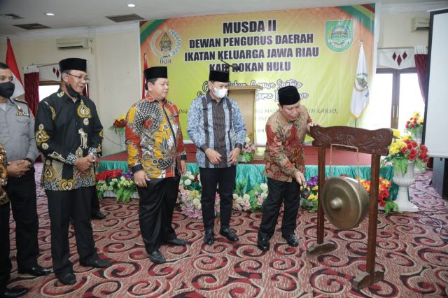Buka MUSDA II IKJR Rohul, Ketua Umum DPP IKJR Riau H. Sukiman : Beraneka Ragam Suku Kekuatan Membangun Rohul