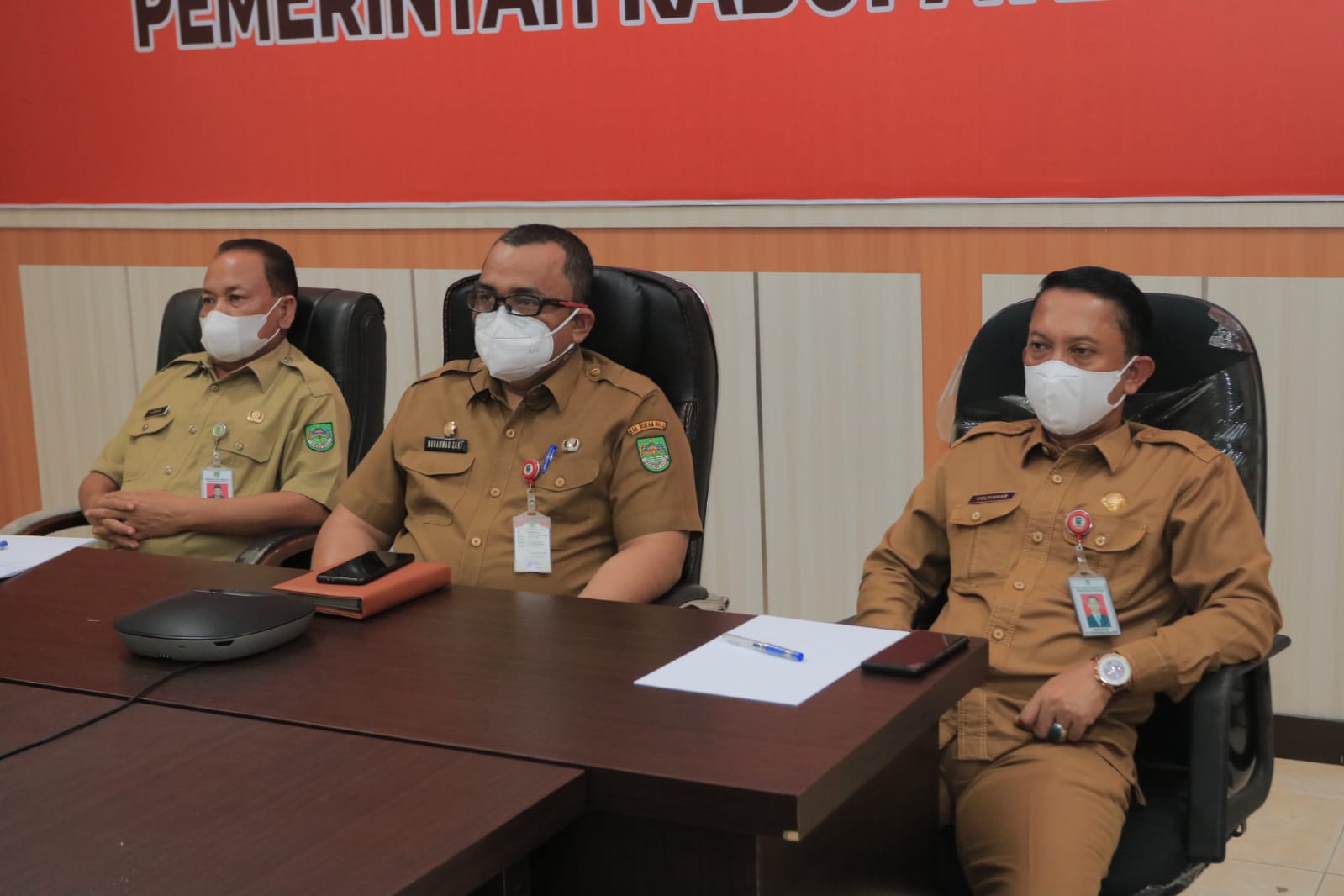 Rakor Pencegahan Korupsi Terintegrasi 2021, Dan Penandatanganan WBS Riau - KPK RI  PJ Sekda Rohul : Dalam MCP KPK Rohul Peringkat Ke Tiga Se Provinsi Riau